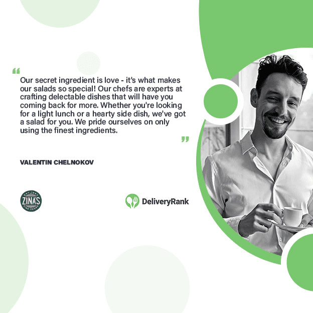 Zina's Fine Foods CEO, Valentin Chelnokov, shares insights with Delivery Rank