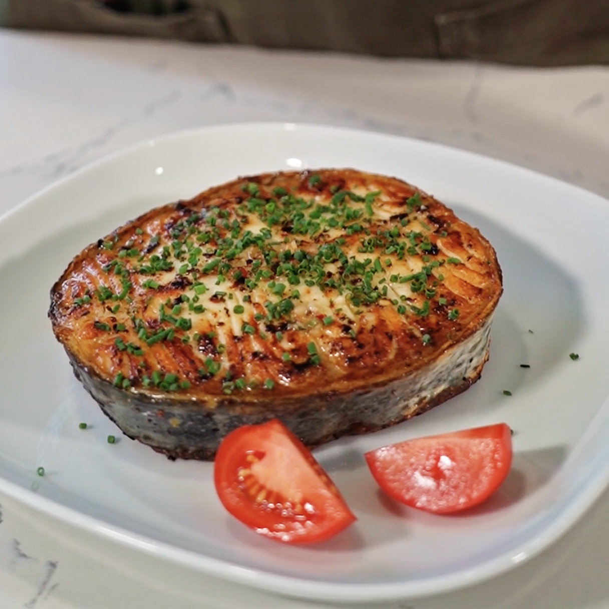 Herb-Crusted Salmon Steak 🐟🌿