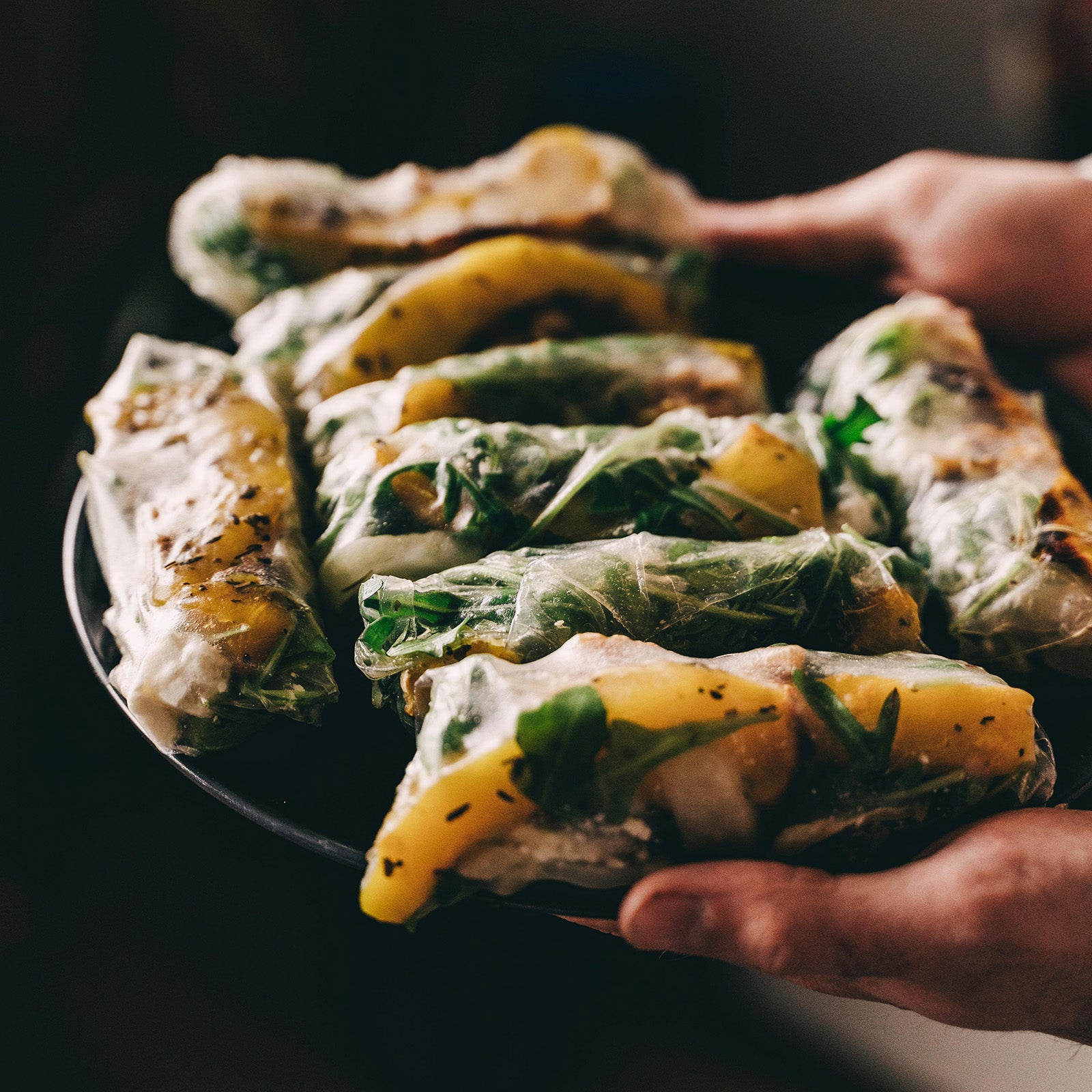 Wrap up some seasonal magic with these Butternut Squash & Spinach Spring Rolls