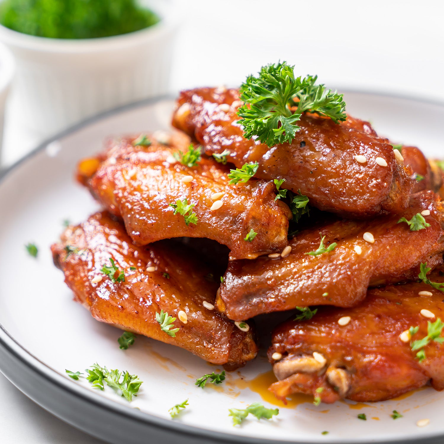 Caramel Sauce Chicken Wings: Super Bowl Favorite Paired with Tortellini Roma Salad 🍗